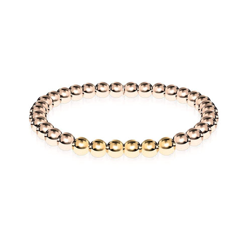 Strahlend | 18 Karat Roségold | 18 Karat Gold | Ausdrucksarmband